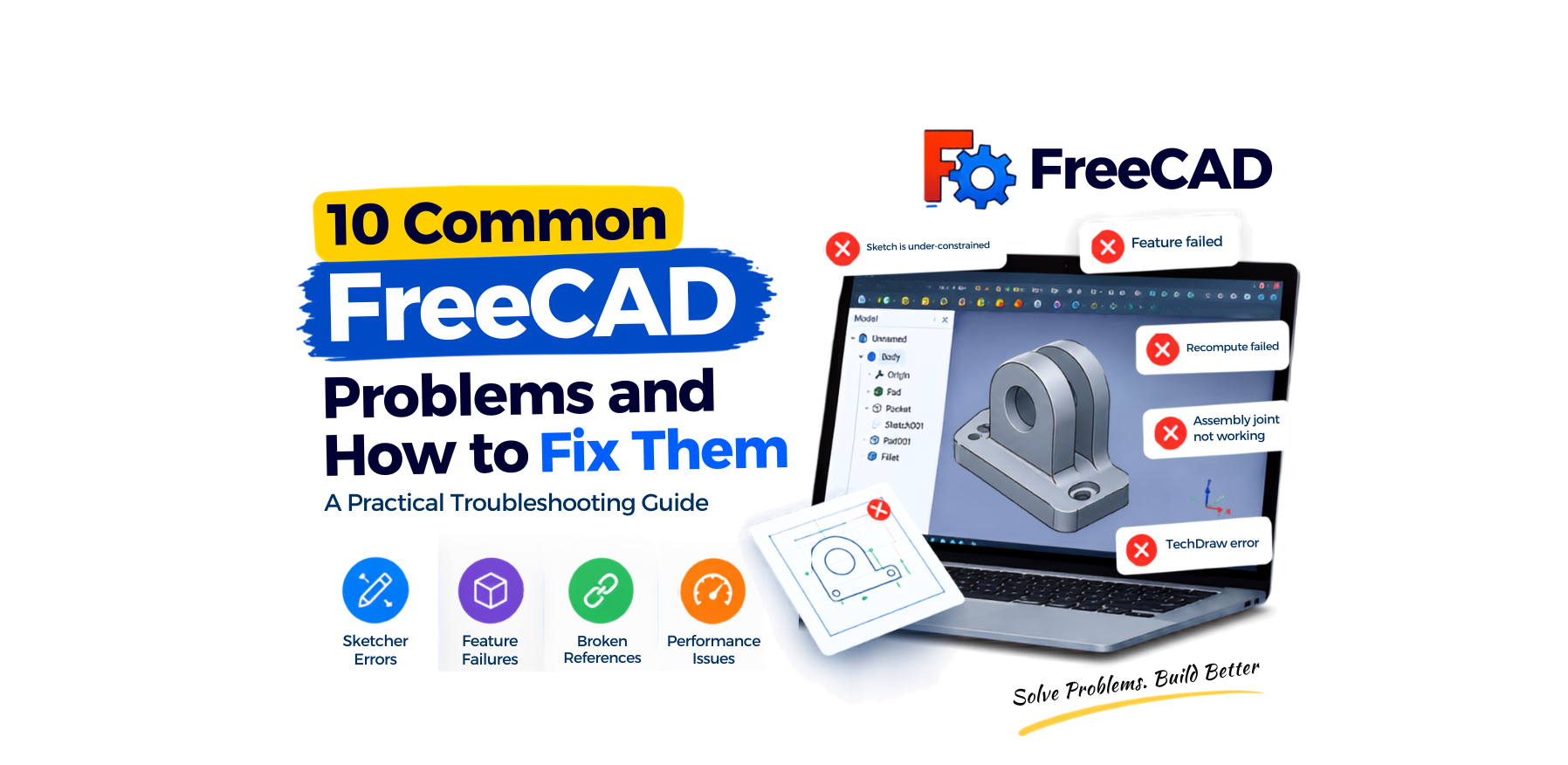 10 Common FreeCAD Problems and How to Fix Them